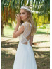 Beaded Ivory Tulle Chic Wedding Dress